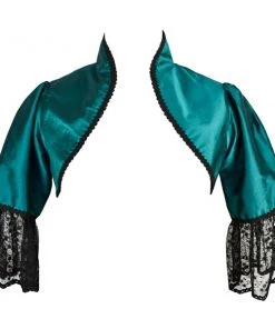 Ladies Steampunk Clothing Dark Star Green Bolero Jacket