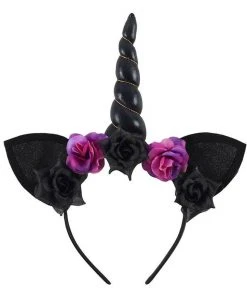 Something Different Headresses And Veils Dark Unicorn Headband