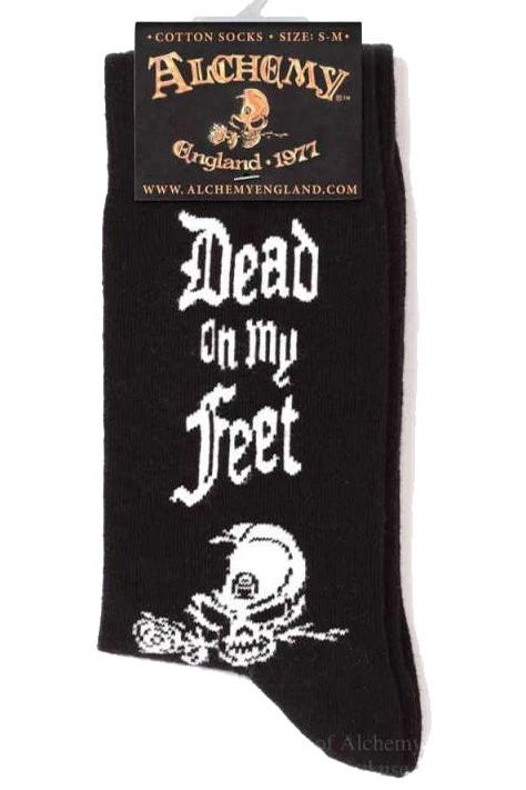 Alchemy Gothic Alchemy Dead On My Feet Socks 3 Alchemy Gothic Alchemy Dead On My Feet Socks