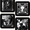 Grind Deadly Tarot Coaster Set 2 Dining & Barware