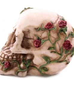 Puckator Decorative Skull With Climbing Roses
