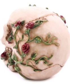 Puckator Decorative Skull With Climbing Roses