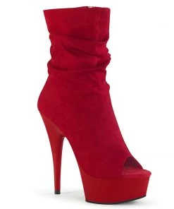 Pleaser DELIGHT-1031 Boots Red All Footwear
