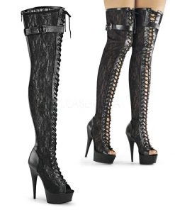 Pleaser DELIGHT-3025ML Boots Ladies Fetish Boots