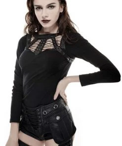 Ladies Gothic Clothing Punk Rave Dementria Shorts
