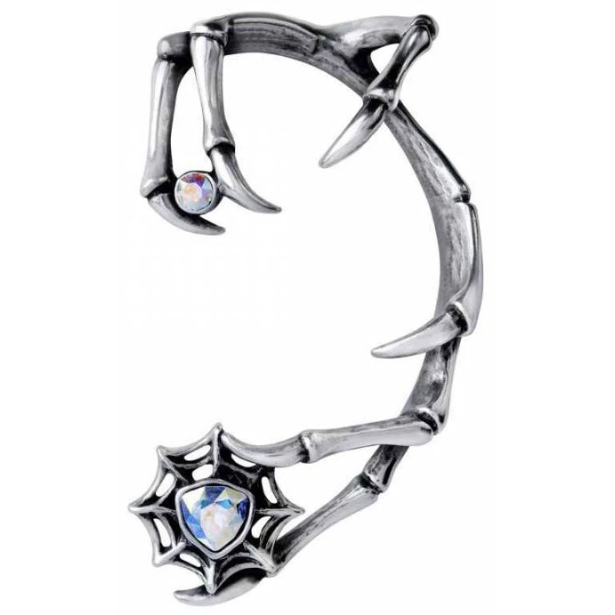 Alchemy Gothic Alchemy Demon Silver Ear-Wrap E426S All Jewellery 4 Alchemy Gothic Alchemy Demon Silver Ear-Wrap E426S All Jewellery