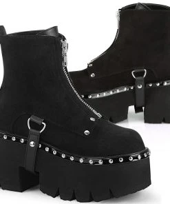Demonia ASHES-100 Boots Suede