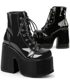 Gothic Boots Demonia CAMEL-203 Boots Patent