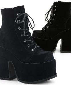Gothic Boots Demonia CAMEL-203 Boots Velvet