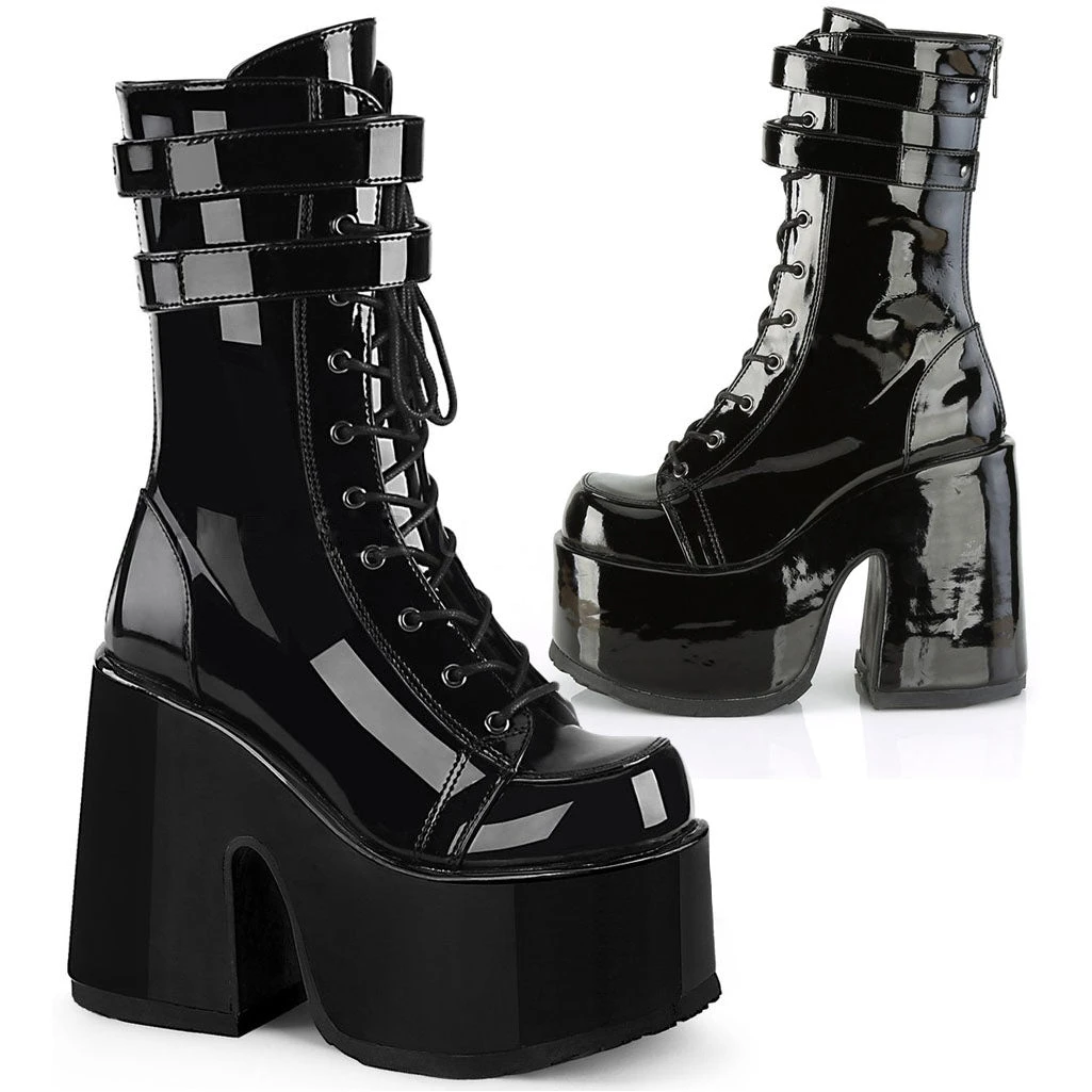 Gothic Boots Demonia CAMEL-250 Boots PVC 9 Gothic Boots Demonia CAMEL-250 Boots PVC