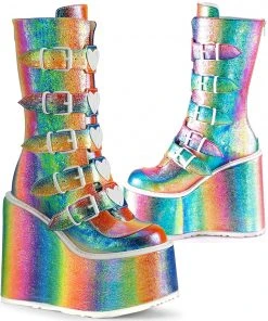Demonia SWING 230 Boots Rainbow Ladies Fetish Boots