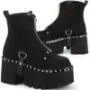 Demonia ASHES-100 Boots Suede