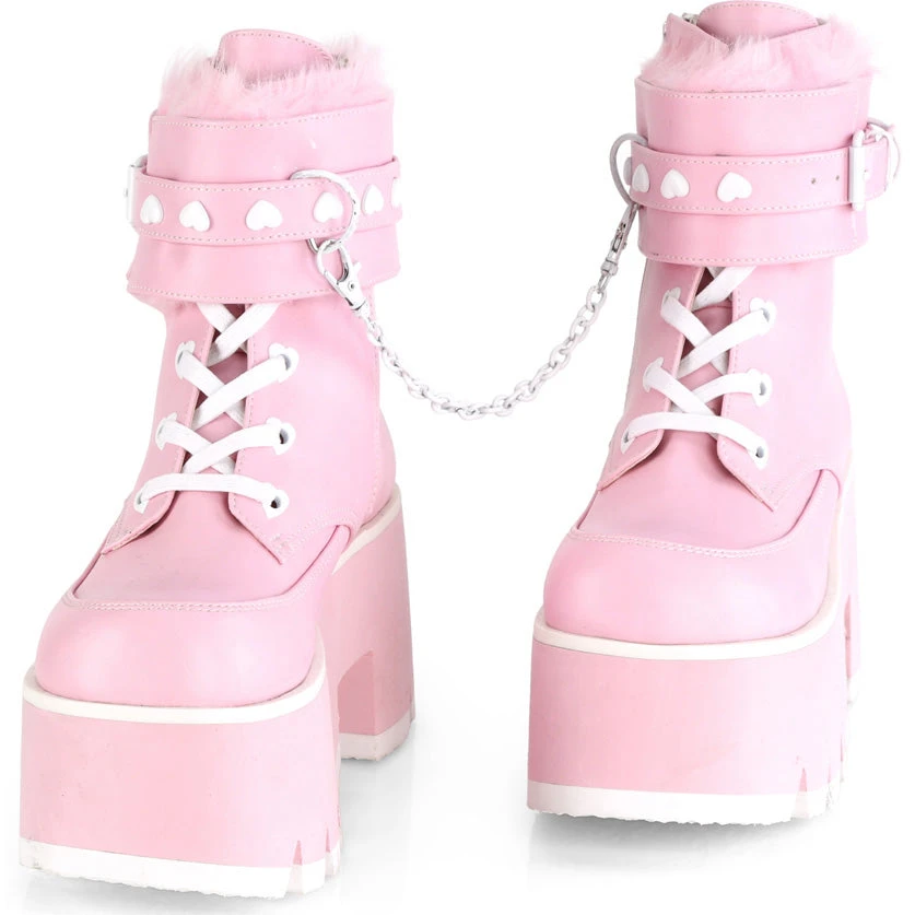 All Footwear Demonia ASHES 57 Pink Boots 4 All Footwear Demonia ASHES 57 Pink Boots