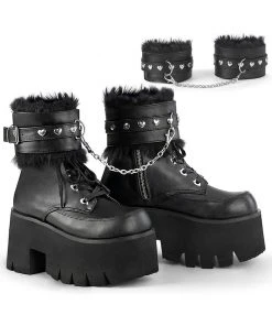 Gothic Boots Demonia ASHES 57 Boots Black
