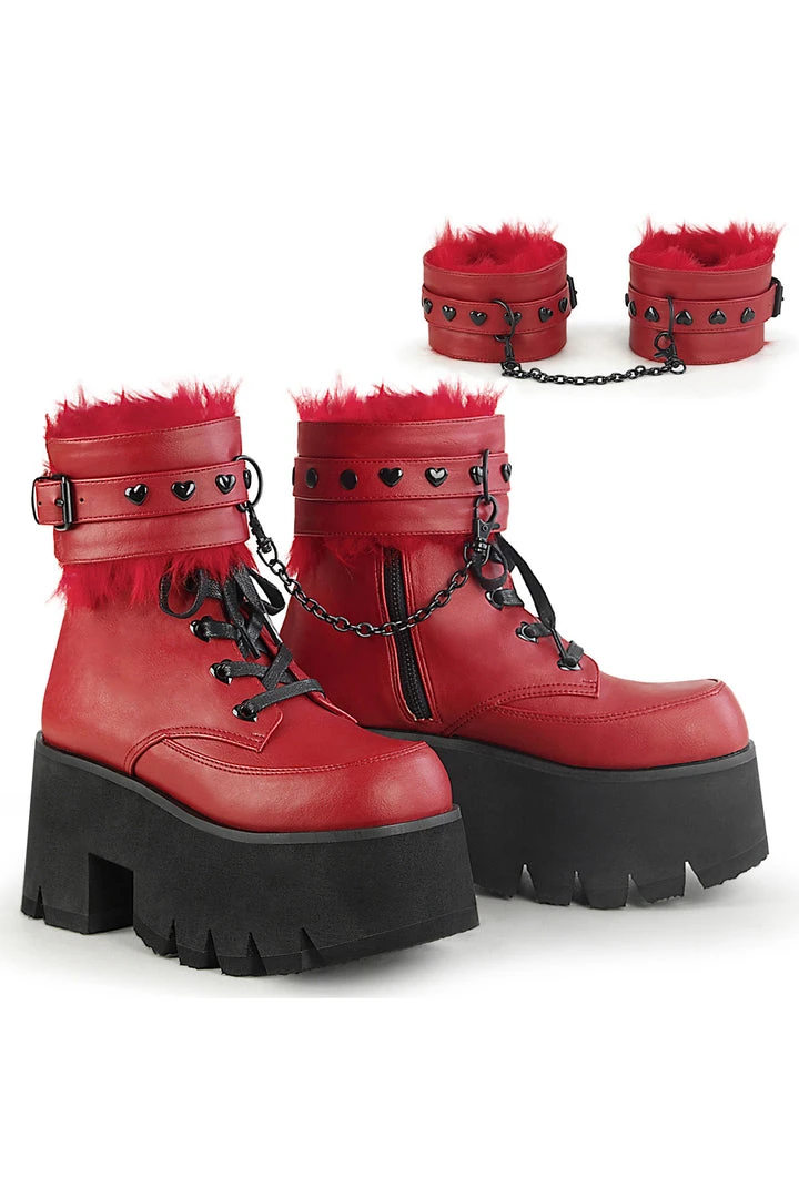 All Footwear Demonia ASHES 57 Boots Red 3 All Footwear Demonia ASHES 57 Boots Red