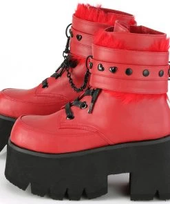 All Footwear Demonia ASHES 57 Boots Red 9 All Footwear Demonia ASHES 57 Boots Red