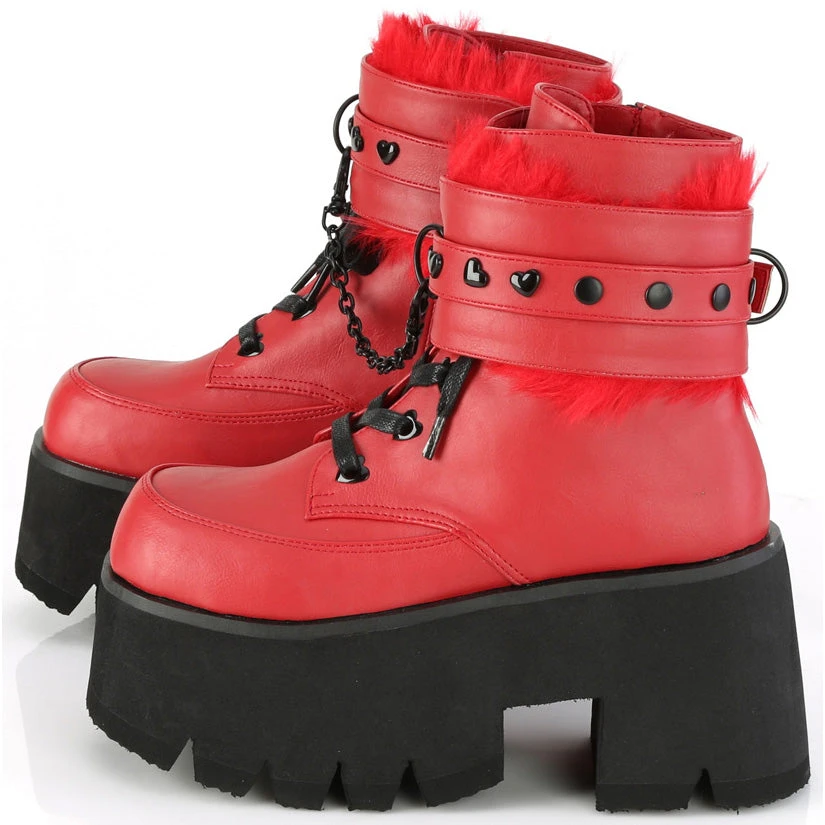 All Footwear Demonia ASHES 57 Boots Red 5 All Footwear Demonia ASHES 57 Boots Red