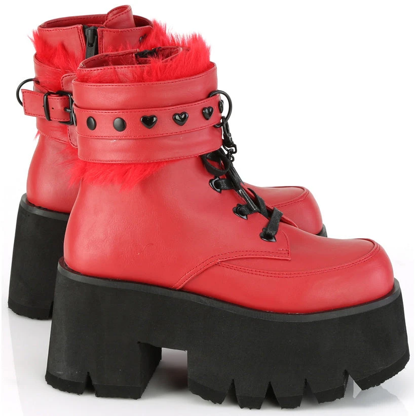 All Footwear Demonia ASHES 57 Boots Red 7 All Footwear Demonia ASHES 57 Boots Red
