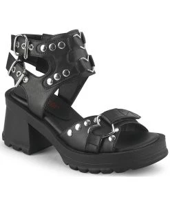 Demonia BRATTY 07 Black Sandals