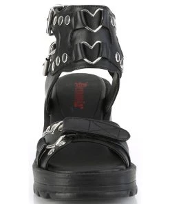 Demonia BRATTY 07 Black Sandals