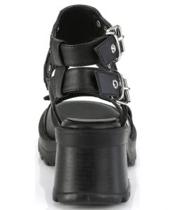 Demonia BRATTY 07 Black Sandals