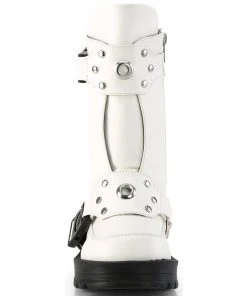 Demonia BRATTY 56 White Boots Ladies Fetish Boots