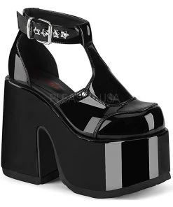 Gothic Boots Demonia CAMEL 103 Shoes Patent