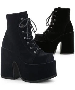 Gothic Boots Demonia CAMEL-203 Boots Velvet