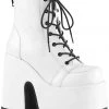 Demonia CAMEL-203 Boots White