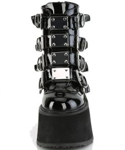 Gothic Boots Demonia DAMNED 105 Black Patent Boots
