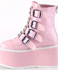 Gothic Boots Demonia DAMNED 105 Pink Boots