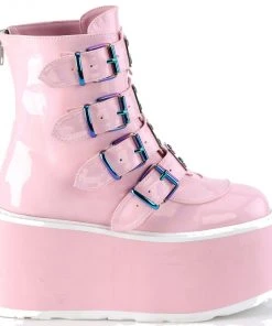Gothic Boots Demonia DAMNED 105 Pink Boots