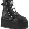 Demonia DAMNED 105 Black Boots Gothic Boots