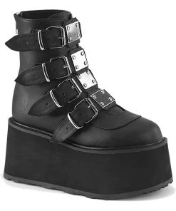 Demonia DAMNED 105 Black Boots Gothic Boots