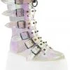 All Footwear Demonia DAMNED-225 Boots Pearl