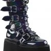 Demonia DAMNED-225 Boots Hologram Gothic Boots