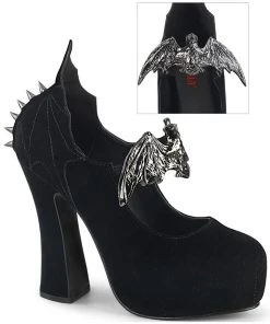 Gothic Boots Demonia DEMON 18 Velvet Shoes