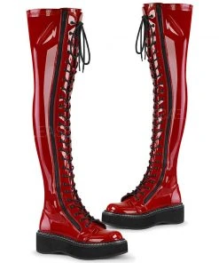 Demonia EMILY 375 Boots Red Ladies Fetish Boots 15 Demonia EMILY 375 Boots Red Ladies Fetish Boots