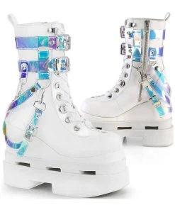 Demonia ETERNAL-115 White Boots All Footwear