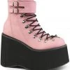 All Footwear Demonia KERA-21 Boots Pink