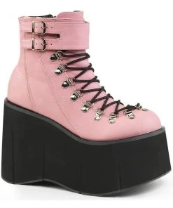 All Footwear Demonia KERA-21 Boots Pink