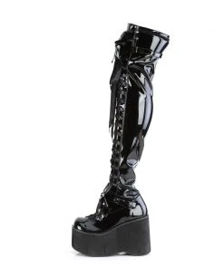 Demonia KERA 303 Patent Boots Gothic Boots