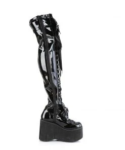 Demonia KERA 303 Patent Boots Gothic Boots