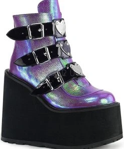 Gothic Boots Demonia SWING 105 Boots Purple