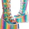 Demonia SWING 230 Boots Rainbow Ladies Fetish Boots