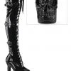 Demonia Rapture 3028 Patent Boots Gothic Boots