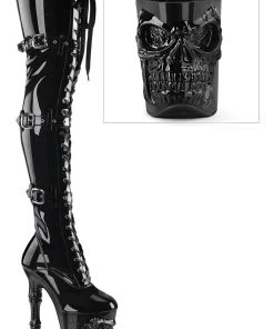 Demonia Rapture 3028 Patent Boots Gothic Boots