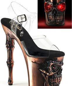 Demonia Rapture 808-LT Brass Shoes Gothic Boots