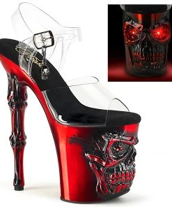 Gothic Boots Demonia Rapture 808-LT Red Shoes