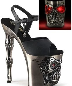 Demonia Rapture 609-LT Shoes Pewter